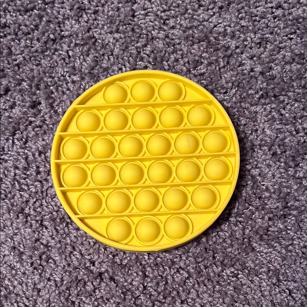 Pop It Yellow Circle Fidget Toy